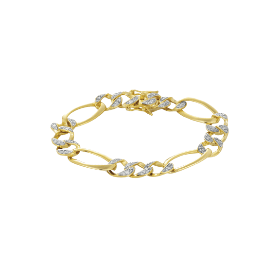 Megan Walford Lab Created Diamond Statement Bracelets 14K Plated over Sterling