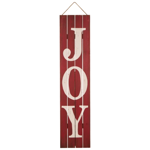 Glitzhome 42.00"H Christmas Wooden JOY Porch Sign