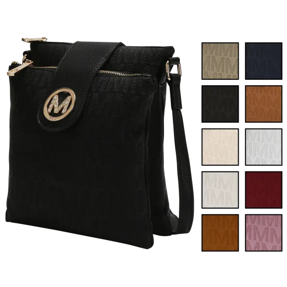 MKF Collection Marietta M Signature Crossbody Bag by Mia K.
