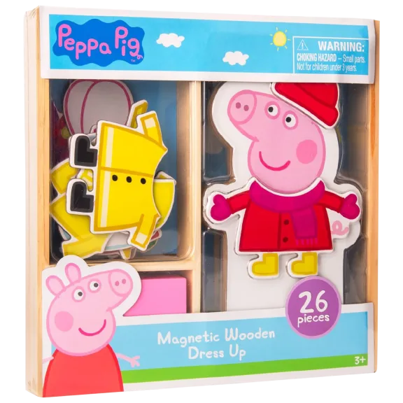 Peppa Pig Magnetic Wood Dress Up Doll