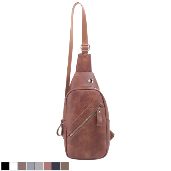 Malibu Skye Grace Sling Bag with Front Zipper Pocket