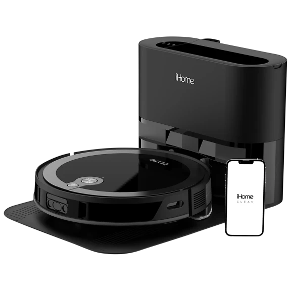 iHome AutoVac Luna Pro 3-in-1 Robot Vacuum and Mop with Auto Empty Base