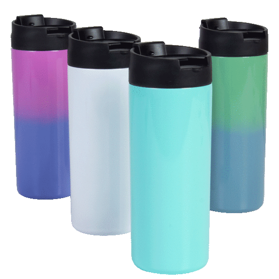 4-Pack: Primula Peak Insulated Stainless Steel Slim Mugs (Assorted 18 oz)