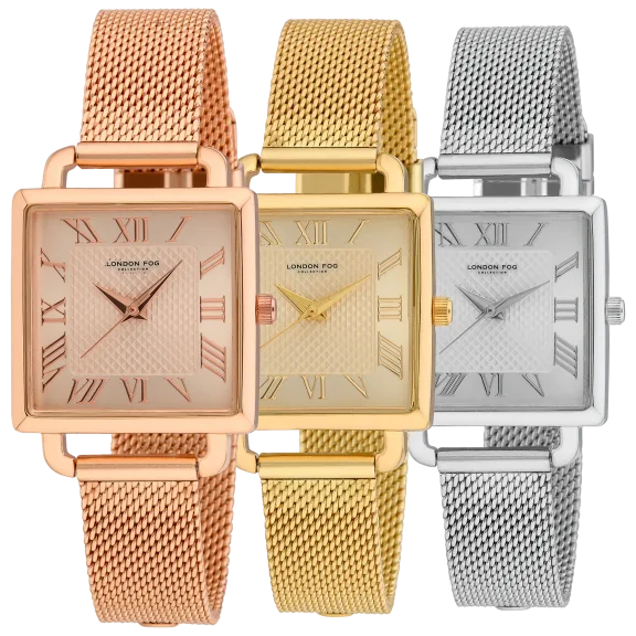 London Fog Women's Bristol Mesh Strap Watch