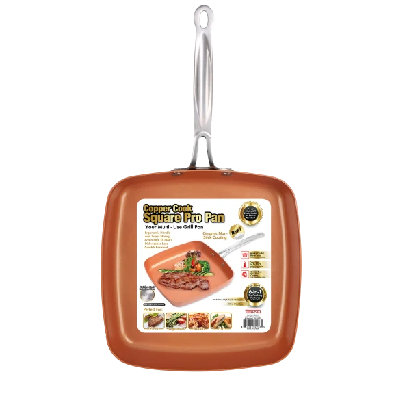 Copper Cook 9.5" Square Pro Pan