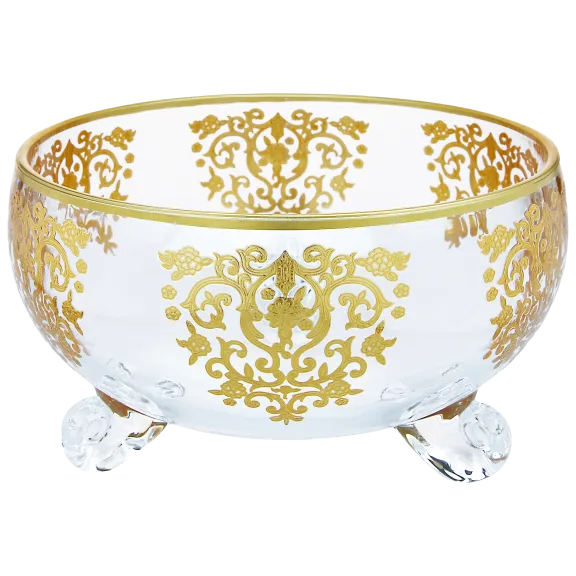 Classic Touch Glass Footed Candy Bowl