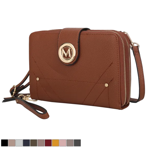 MKF Collection Sage Cell Phone & Wallet Crossbody Bag by Mia K.