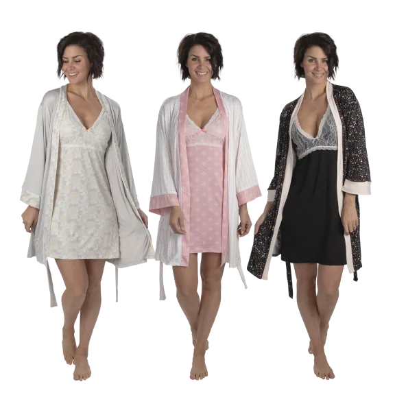 Nanette Lepore Lace Overlay Pajama Set
