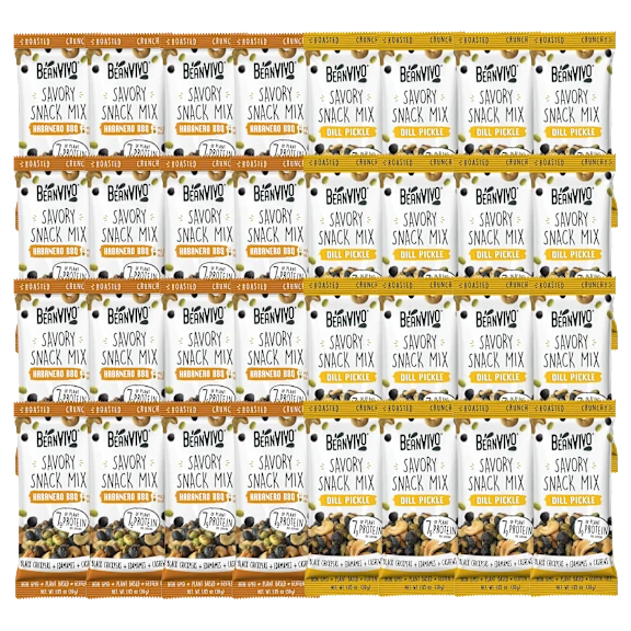 32-Pack: BeanVIVO Snack Mix Single Serving Pouches