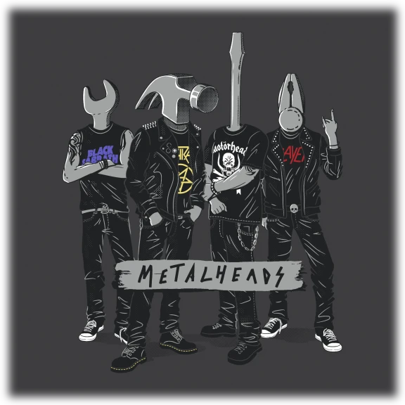 Metalheads - Screen-Printed Tee