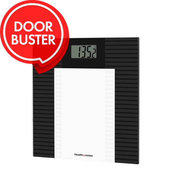 Health-o-Meter Digital Glass Body Weight Tracking Bathroom Scale