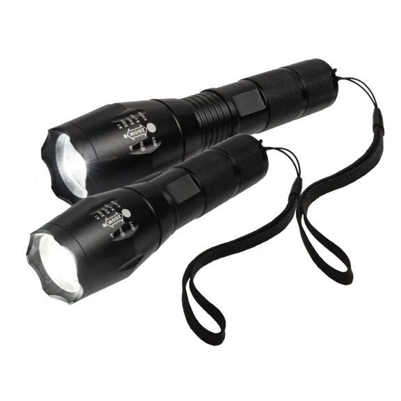 2-Pack: Atomic Beam 5-Beam LED Flashlight As Seen on TV