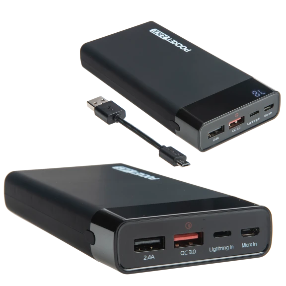 2-Pack: Tzumi PocketJuice 12,000mAh Quick-Charge Power Banks with Lightning Port