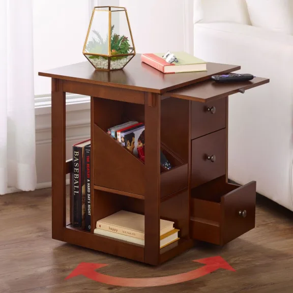 The Rotating Organized End Table