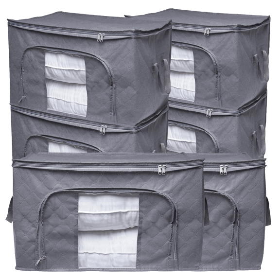 6-Pack: ZOBER Clothes Storage with Lids and Handle