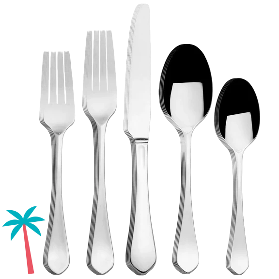 Mikasa Colson 20-Piece Flatware Set with 18/10 Stainless Steel