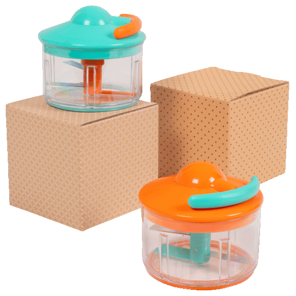Paquete de 2: Kuhn Rikon Picadora Pull Chops 2 Tazas con Cajas de Regalo