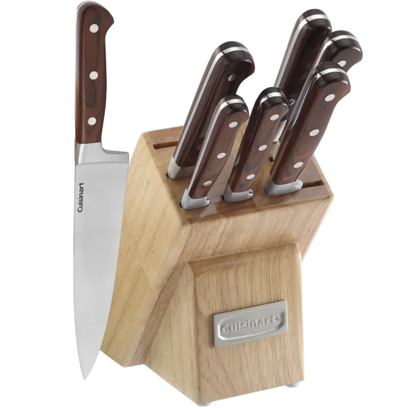 Cuisinart Pakka Wood Collection 8-Piece Knife Wood Block Set