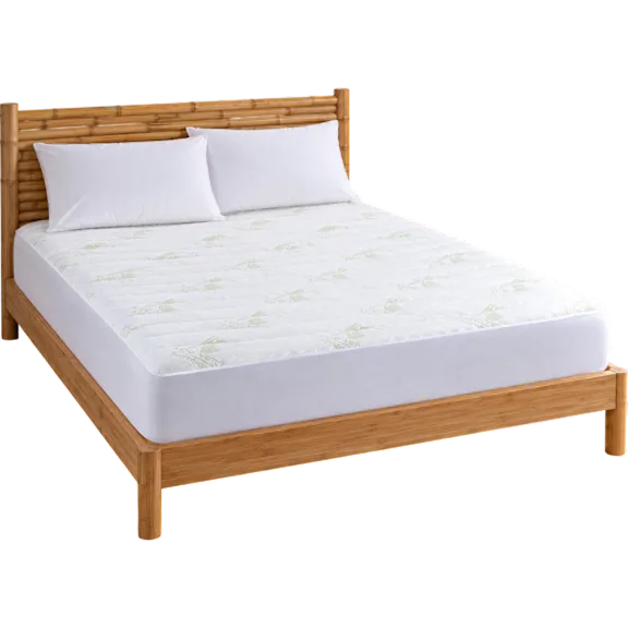 Aloe Vera Bamboo Hypoallergenic Mattress Pad