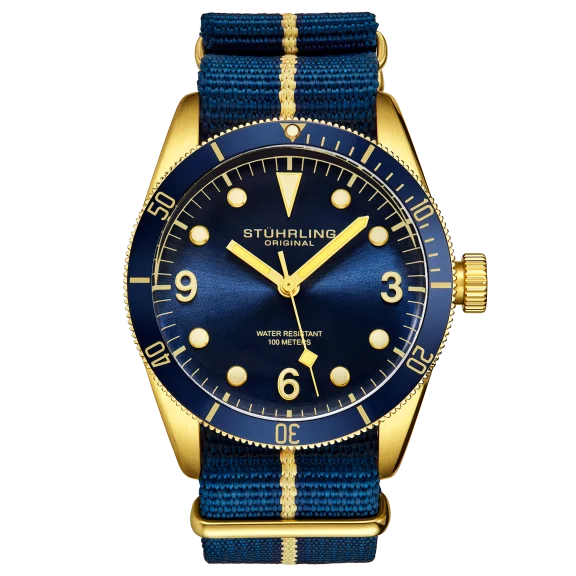 Stuhrling Men's Forti 41mm Quartz Diver Watch
