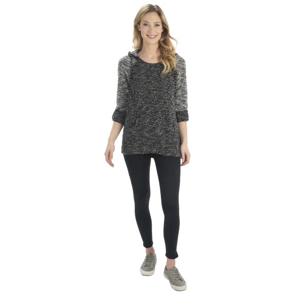 Marc New York Performance Roll Sleeve Hooded Tunic