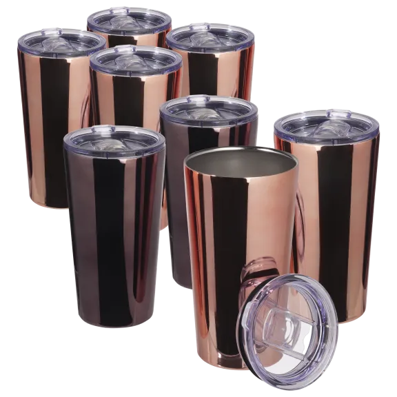 4-Pack: Bar340 by Cambridge Highball Tumblers with Lid (18 oz)