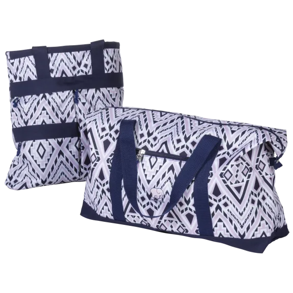 Ivory Ella by Conair Diamond Mosaic Work Tote & Weekender