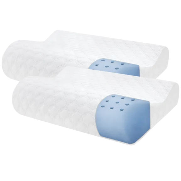 2-Pack: Memory Foam Pillows with iCOOL Technology