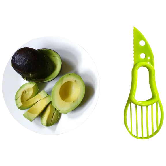 3-in-1 Avocado Cutter, Slicer and Pit Remover Tool by Two Elephants