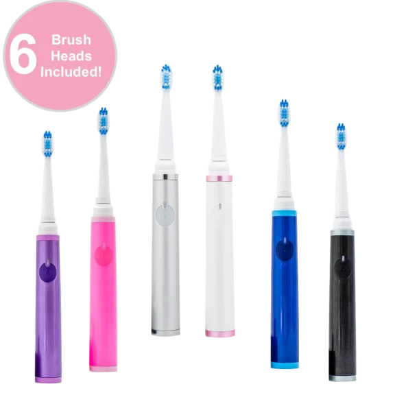 Pop Sonic Pro Sonic Electric Toothbrush with 6 Brush Heads