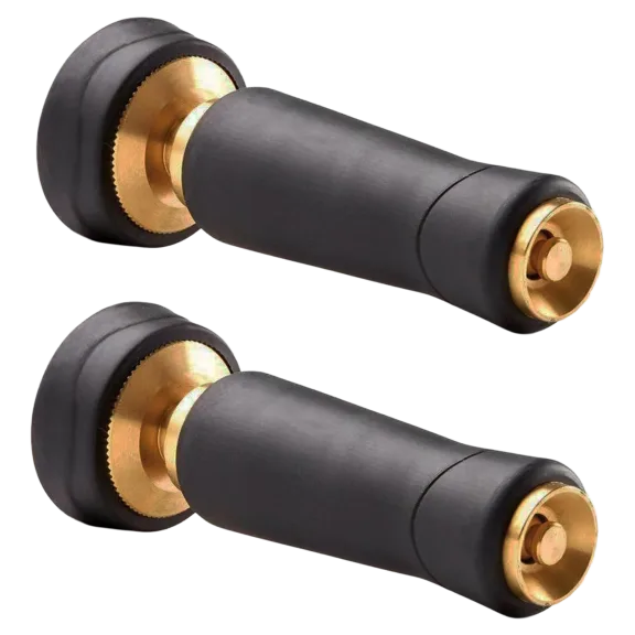 2-Pack: SmartHome Power Stream Brass Hose Nozzle