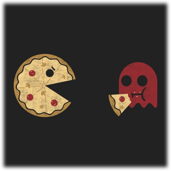 Pac Pizza T-Shirt by Umberto
