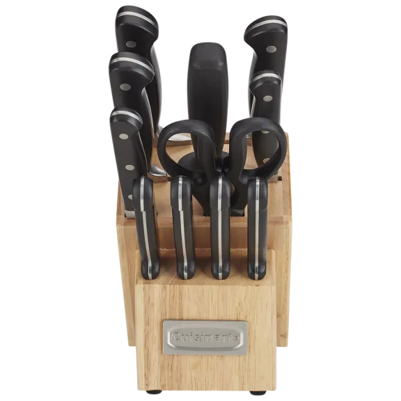 Cuisinart 12-Piece Classic Triple Rivet Knife Set with Wood Block