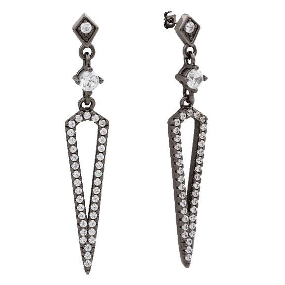 Sole du Soleil Lupine 18k Gold Plated Prism Drop Earrings