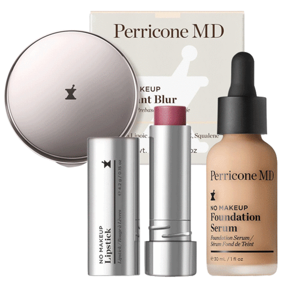 Perricone MD No Makeup 3-Piece Set (Instant Blur, Foundation Serum, Lipstick)