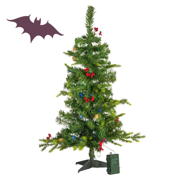 American Tree & Wreath 3-Foot Tree with Color Changing Lights