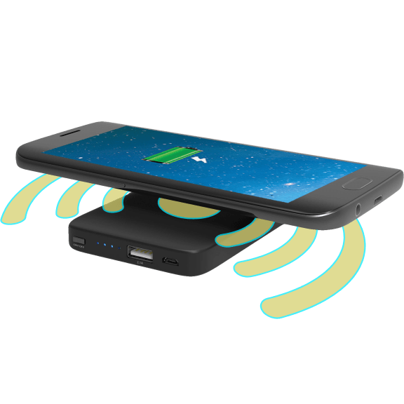Qi Charging 4000 mAh Wireless Power Bank by Bytech