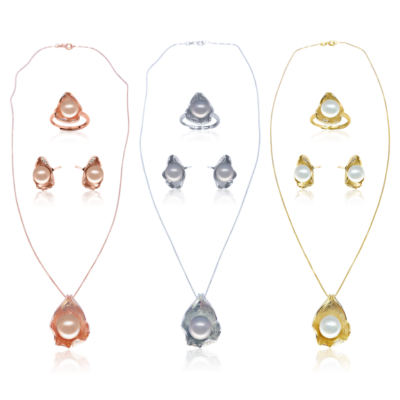 BORA BORA COLLECTION Ceylon Pendant, Ring, & Earring Set