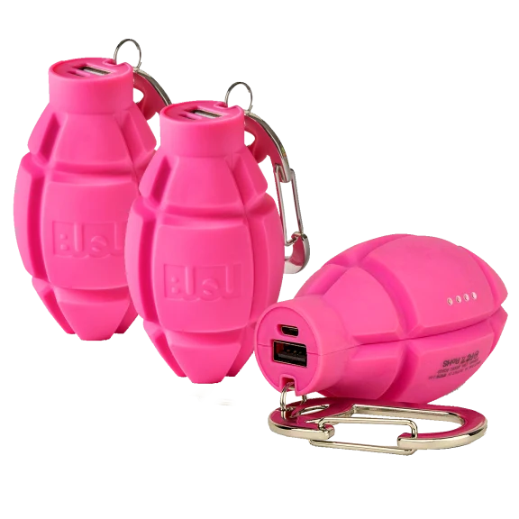 3-Pack: BUQU Nade 3350mAh Grenade Power Bank