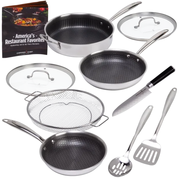 Copper Chef 10-Piece Stainless Steel Cookware Set