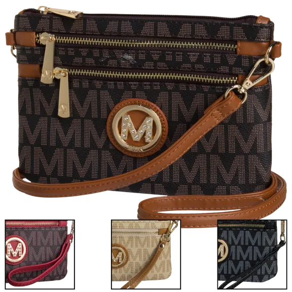 Milan Imports Crossbody-Wristlet Combo Handbag