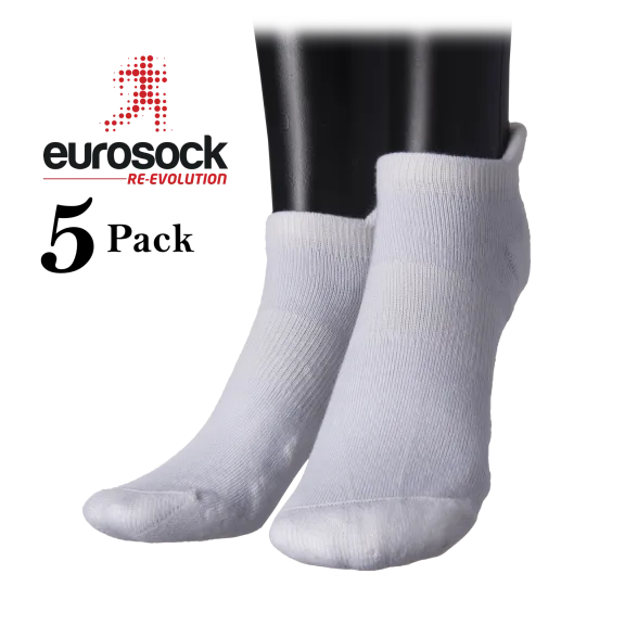 5-Pack: Ladies EuroSock Premium Athletic Socks