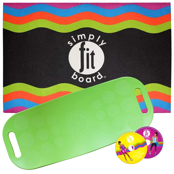 ASOTV 5-Piece Simply Fit Workout Balance Board with a Twist Bundle