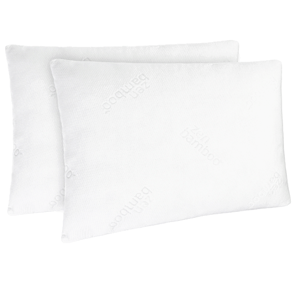 2-Pack: Zen Bamboo Plush Gel Fiber Pillows