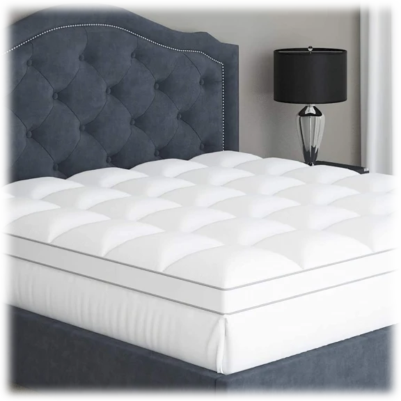 Sleep Mantra Queen Cooling Breathable Plush Mattress Topper