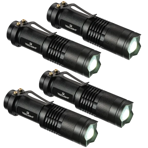 4-Pack: Weather Resistant Mini TacLight