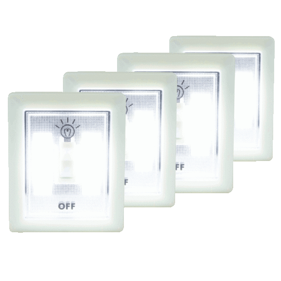 4-Pack: Litezall Micro Cordless Light Switch