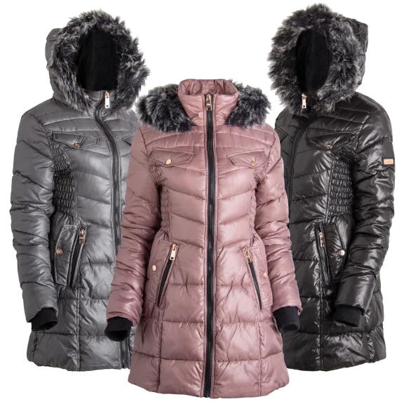 Nicole Miller Hooded Parka With Cozy Lining