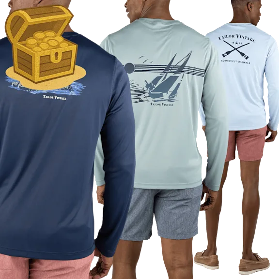 3-Pack: Tailor Vintage UPF 50+ Sun Shirts