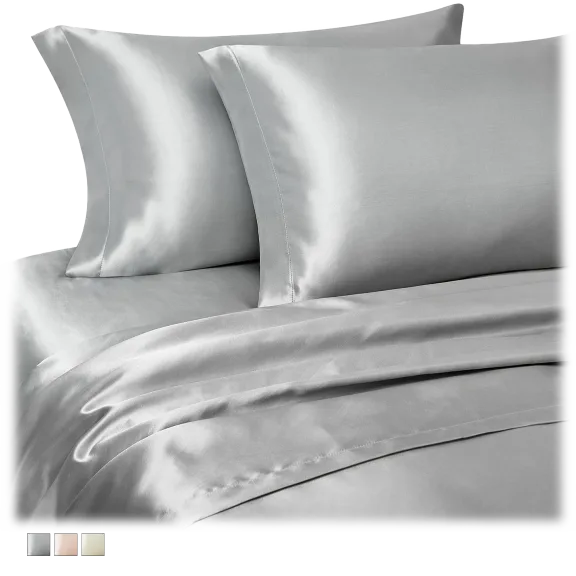 Marquis by Waterford Jennet 4 Piece Satin Sheet Set